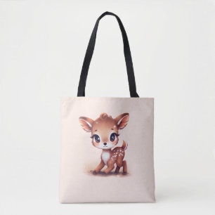Bolsa Tote Adorável Veado De Bebê