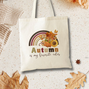 Bolsa Tote Adorável Vintage Autumn Floral Pumpkin Vibes
