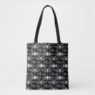 Bolsa Tote Adorno de acabamento gótico antigo ornamentado