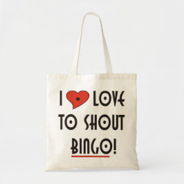 Bolsa Tote Adoro gritar Bingo