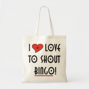 Bolsa Tote Adoro gritar Bingo