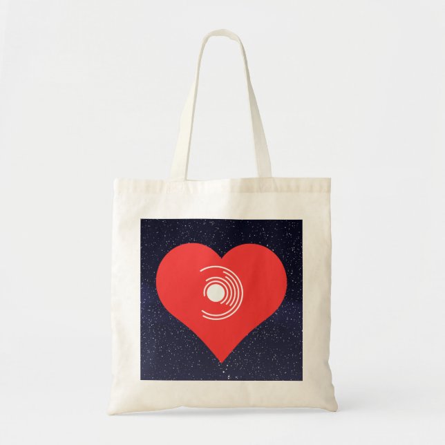 Bolsa Tote Adoro o Vinyl Records Modern (Frente)