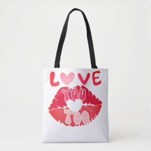 Bolsa Tote ADORO-te presentes personalizados para o Grande Di
