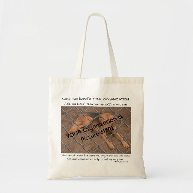 Bolsa Tote Adotar Um Pet De Abrigo (Frente)