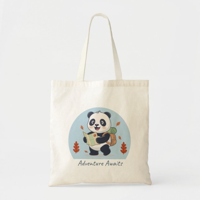 Bolsa Tote Adventure Awaits Panda (Frente)