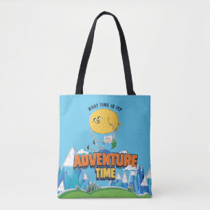 Bolsa Tote Adventure Time   Jake Floating With Finn