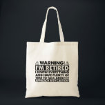 Bolsa Tote Advertência, estou cansado, Retiree Engraçado<br><div class="desc">Advertência,  estou cansado,  Retiree Engraçado</div>