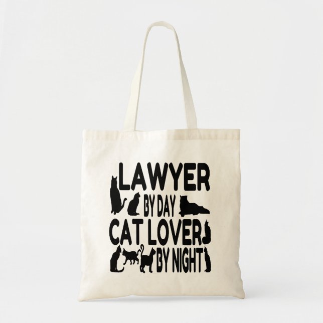 Bolsa Tote Advogado ama gatos (Frente)