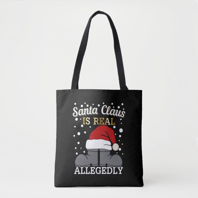 Bolsa Tote Advogado Natal - Papais noeis são reais supostamen (Frente)