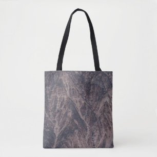 Bolsa Tote Aerial photograph of mountain ranges