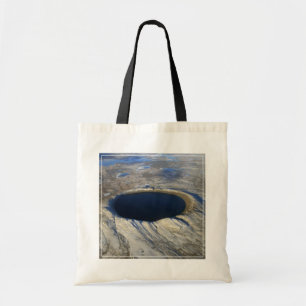 Bolsa Tote Aerial Pingualuit Cratera, Quebec, Canadá.