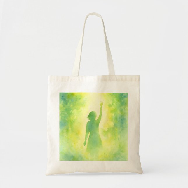 Bolsa Tote Afirmação Positiva, aspas inspiradoras Tote bag (Frente)