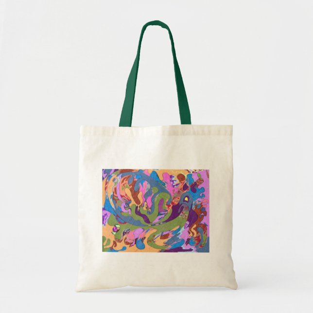 Bolsa Tote "Afogamento" Abstrato Art (Frente)