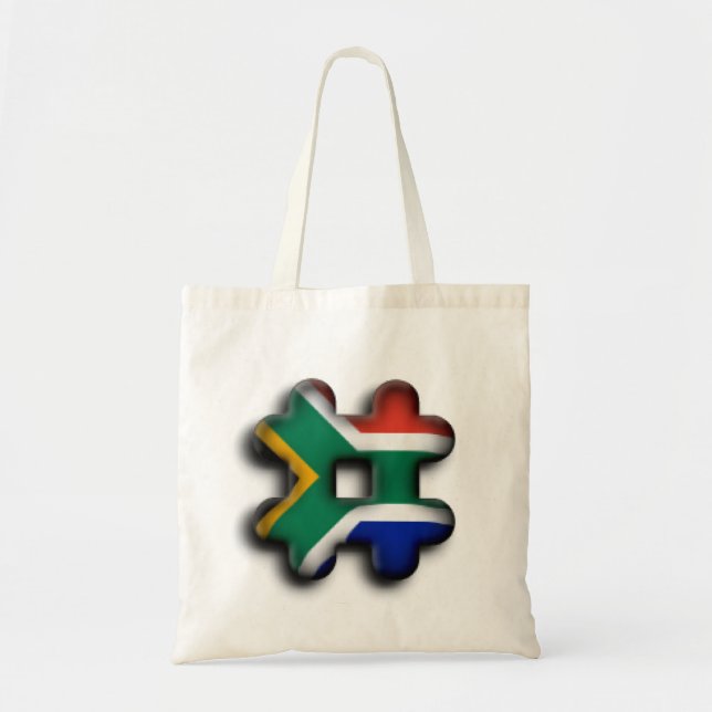 Bolsa Tote África do Sul Belo Design de Arte de Padrão Incrív (Frente)