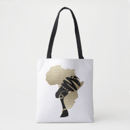 Bolsa Tote África no Dourado