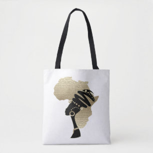 Bolsa Tote África no ouro