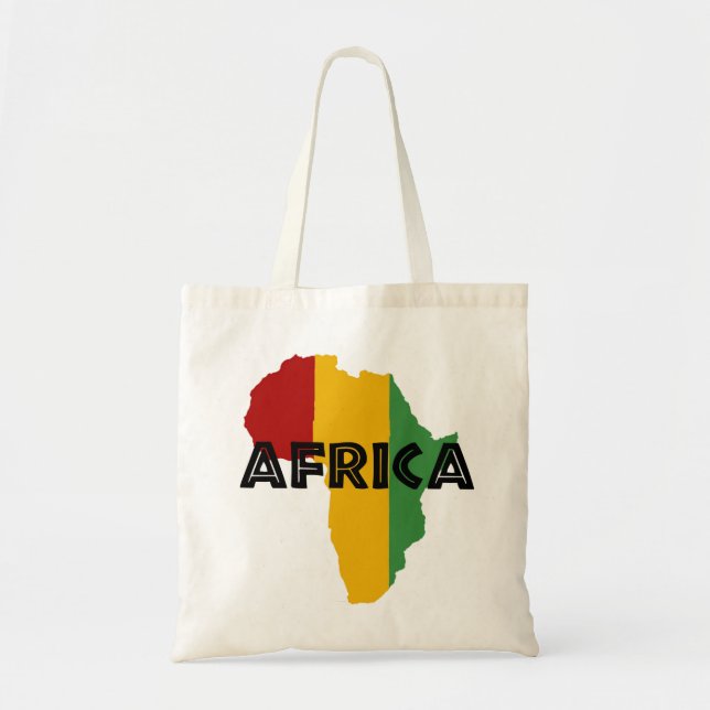 Bolsa Tote Africa Rasta Color (Frente)