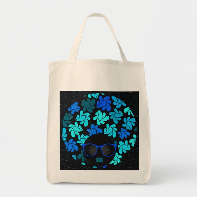 Bolsa Tote Afro Diva Azul  (Frente)