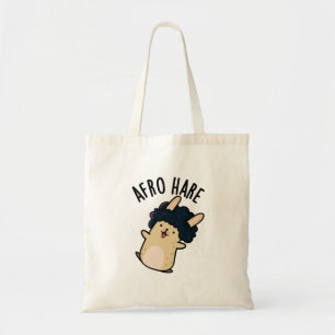 Bolsa Tote Afro Hare Engraçado Coelho com Afro Pun