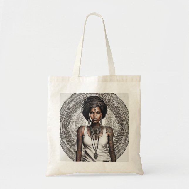 Bolsa Tote afro indian chic (Frente)