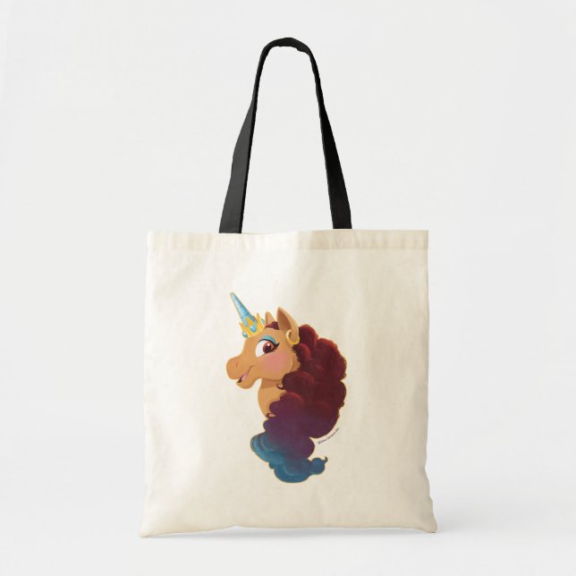 Bolsa Tote Afro Unicorn | Divine o Unicórnio (Frente)