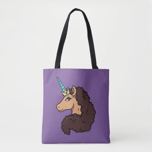 Bolsa Tote Afro Unicorn | Divino (Frente)