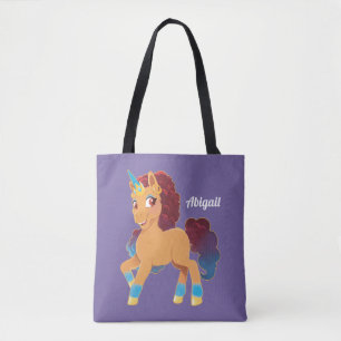 Bolsa Tote Afro Unicorn Divino Prancing