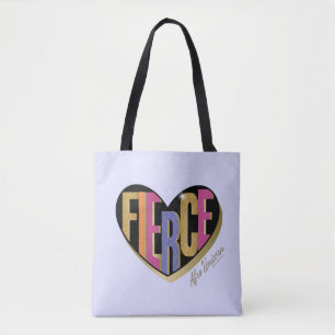 Bolsa Tote Afro Unicorn Fierce Heart Design