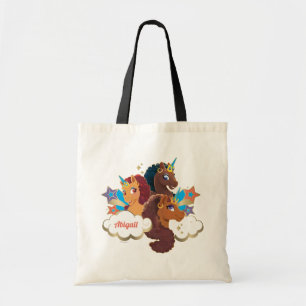 Bolsa Tote Afro Unicorn "Made of Magic" Trio Design