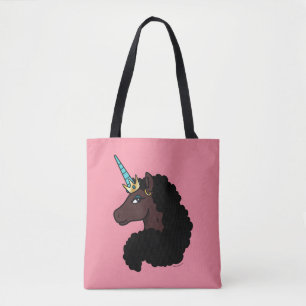 Bolsa Tote Afro Unicorn Magia