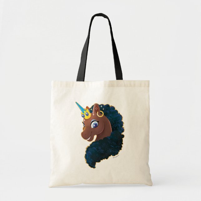 Bolsa Tote Afro Unicorn | Magia (Frente)