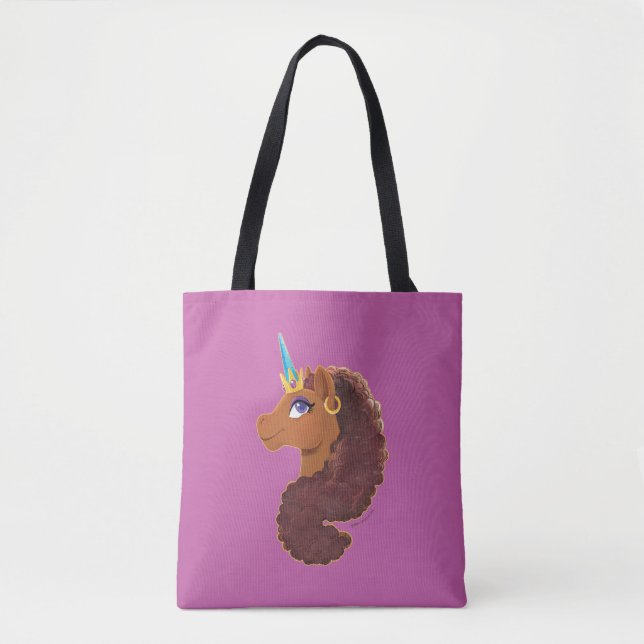 Bolsa Tote Afro Unicorn | Único (Frente)