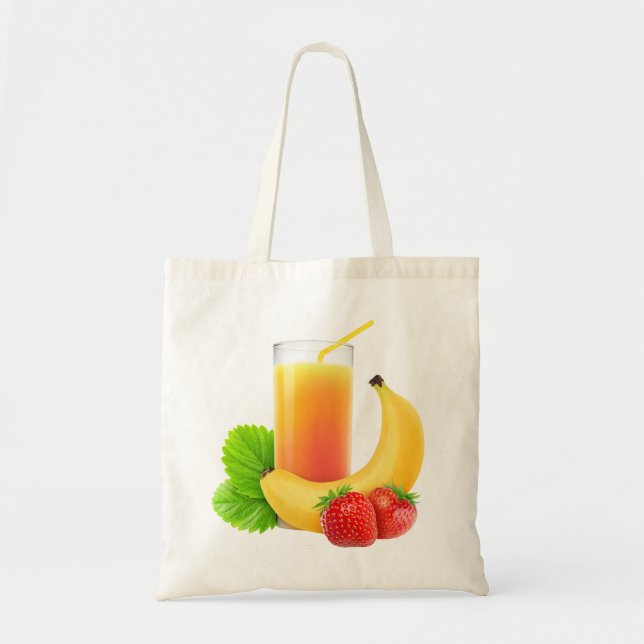 Bolsa Tote Agitação de banana e morango (Frente)