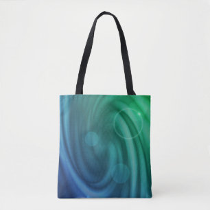 Bolsa Tote Agitação De Cor Azul Suave E Verde