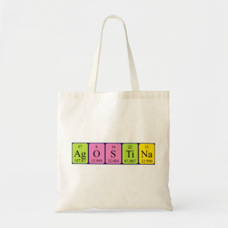 Bolsa Tote Agostina Nome periódico da mesa tote saco