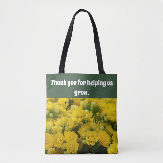 Bolsa Tote Agradecimento ao Professor Obrigado por Nos Ajudar (Frente)