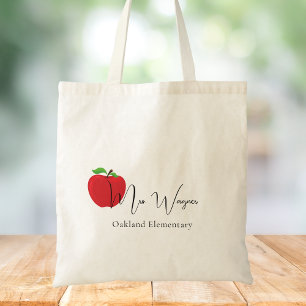 Bolsa Tote Agradecimento ao Professor Obrigado Professor Maçã