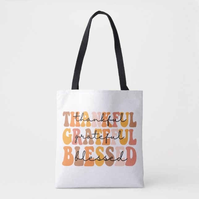 Bolsa Tote Agradeço a sua benção (Frente)