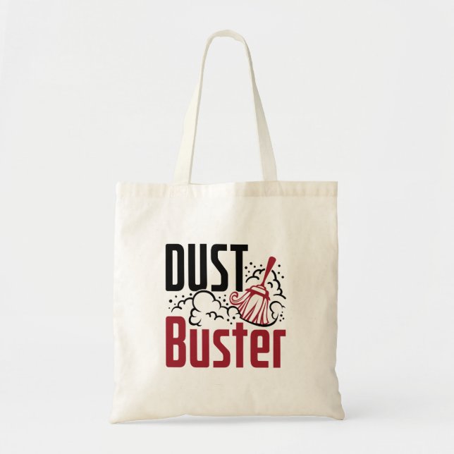 Bolsa Tote Agregado Doméstico Limpeza Lady Dust Buster (Frente)