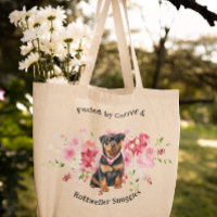 Água Colorida Floral | Cão Rottweiler