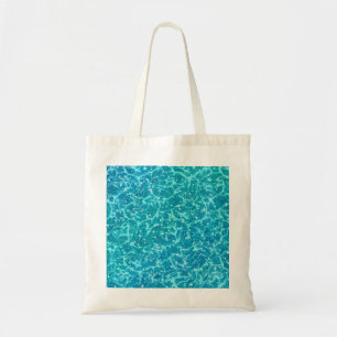 Bolsa Tote Água do mar azul com faíscas*