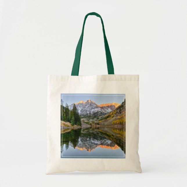 Bolsa Tote Água | Maroon Bells Lake Aspen Trees (Frente)