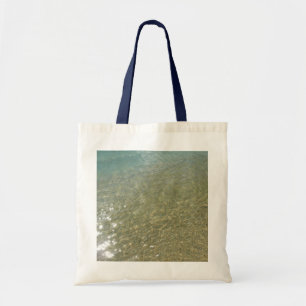 Bolsa Tote Água na Praia I Fotografia Abstrata da Natureza