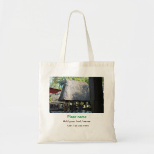 Bolsa Tote água oceano praia foto adicionar nome texto local