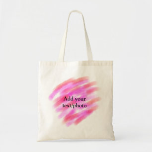 Bolsa Tote Água simples rosa vermelha personalizada adicionar
