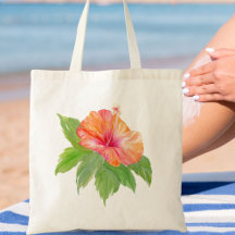 Água tropical Colorido Laranja Hibisco 