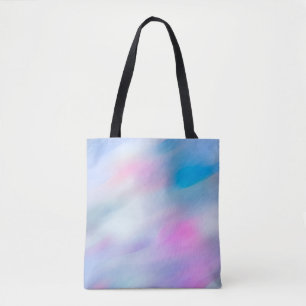 Bolsa Tote Aguarela abstrata da onda multicolorido