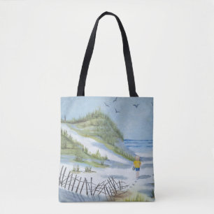 Bolsa Tote Aguarela da praia