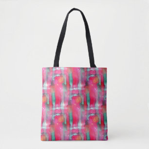 Bolsa Tote Aguarela pintada abstrato do brilho de Sun