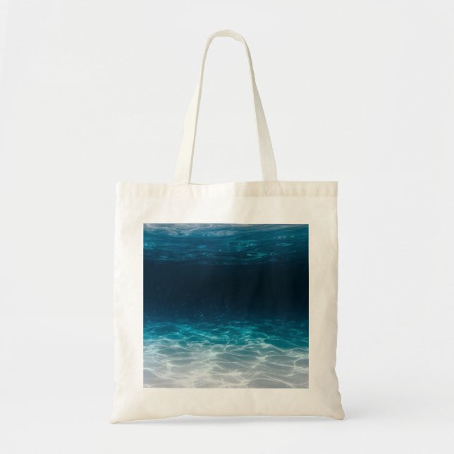 Bolsa Tote Águas do mar oceano sob o mar (Frente)